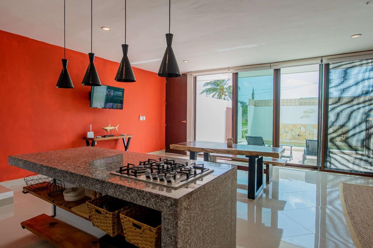 97982 New Modern Villa, Private Pool, High Internet Speed, 2 Blocks From The Beach Pueblo Pueblo Chicxulub Exterior photo