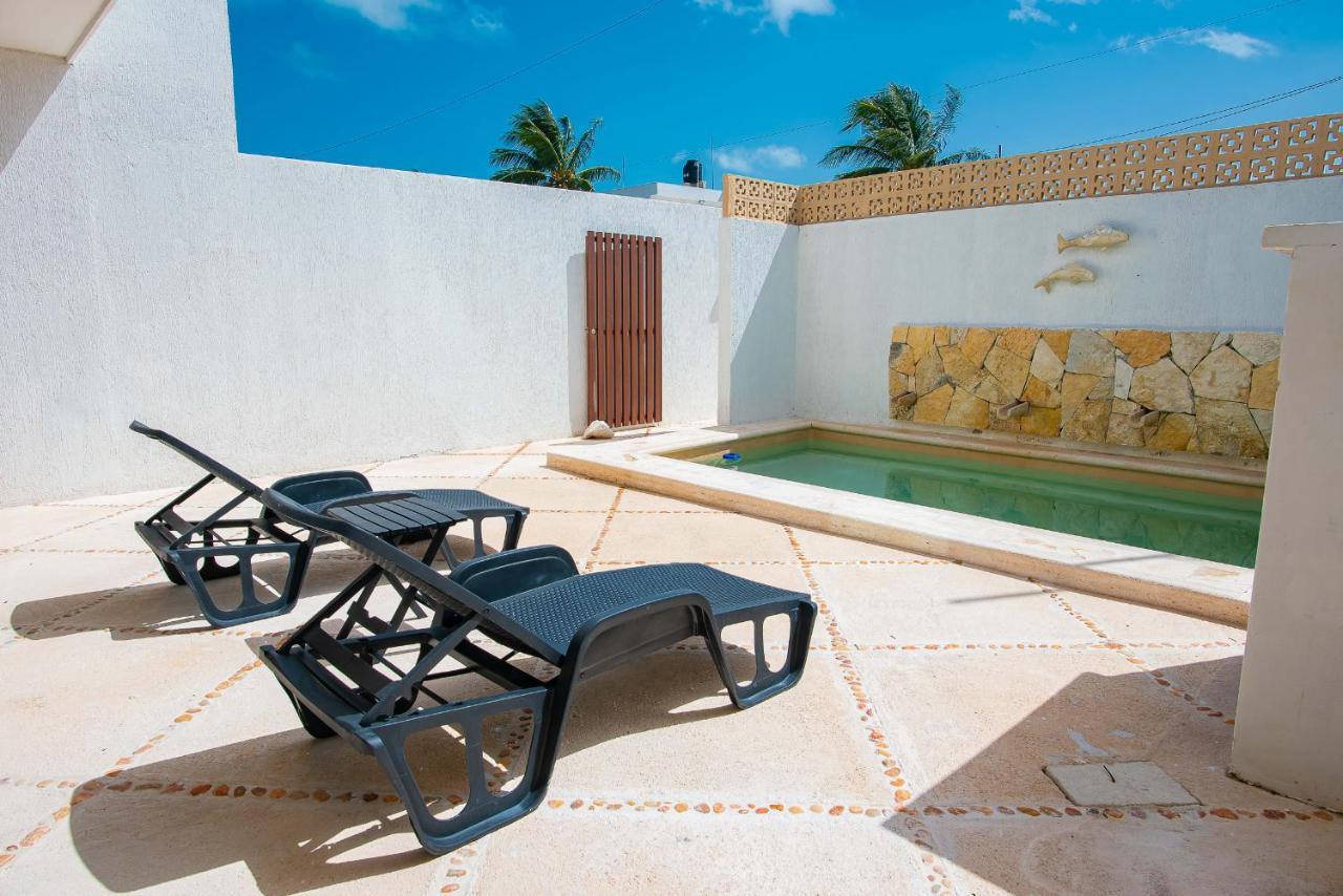 97982 New Modern Villa, Private Pool, High Internet Speed, 2 Blocks From The Beach Pueblo Pueblo Chicxulub Exterior photo